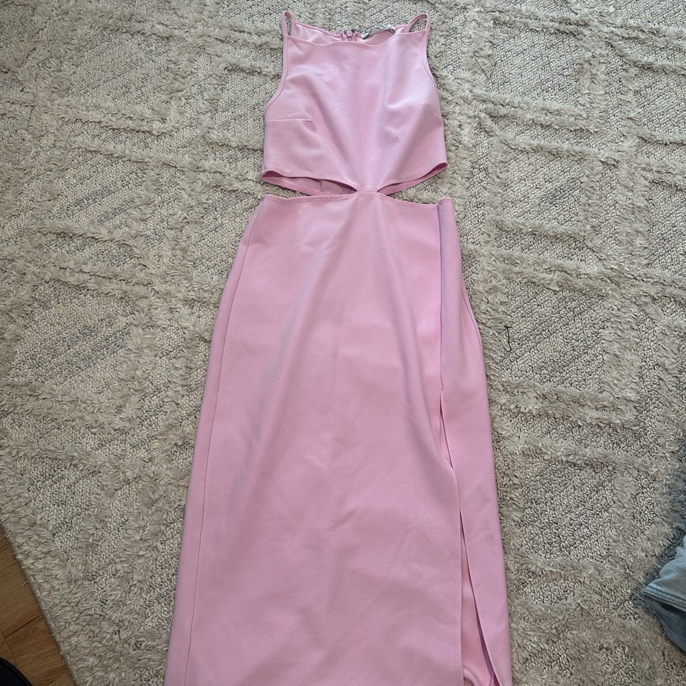 Pink Abercrombie Midi Bodycon Dress